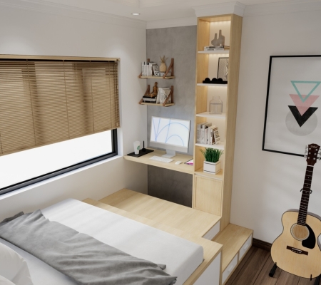 Hoàn thiệt nội thất căn hộ Riverside Quận 7