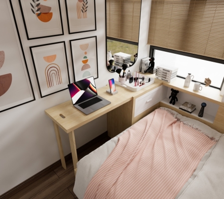 Hoàn thiệt nội thất căn hộ Riverside Quận 7