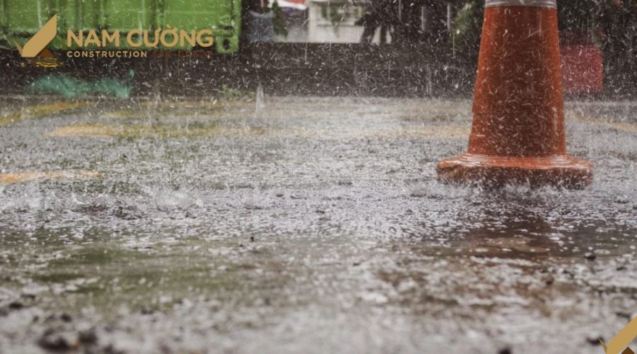 Lợi ích của việc xây nhà vào mùa mưa