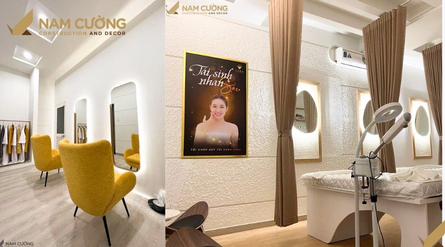 Quy trình thiết kế thi công nội thất spa Nam Cường