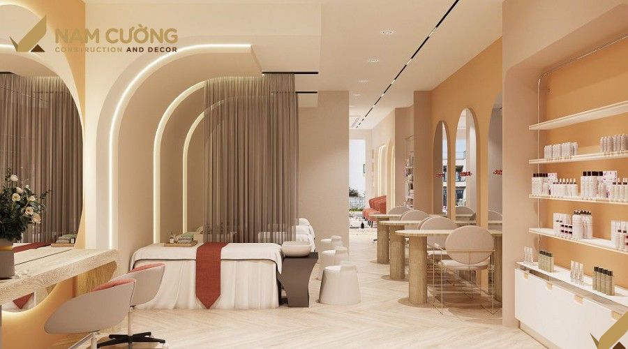 Mẫu spa phong cách tối giản hiện đại sang trọng